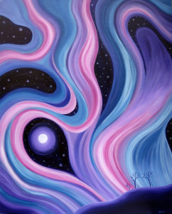 cosmic galaxy art by Aura Lesnjak